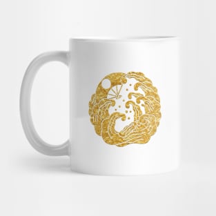 Japanese Mon Yashima Ogi Mug